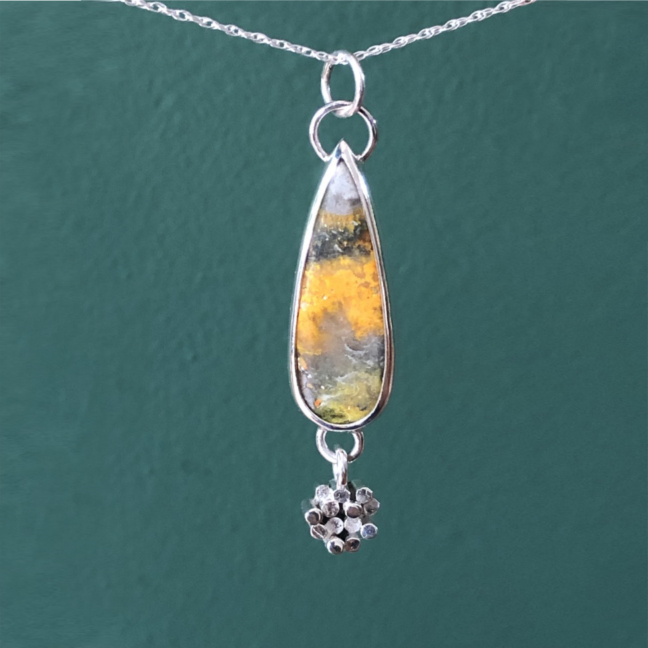 Bumblebee Jasper Mountains Pendant